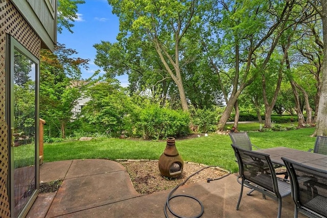 view of patio / terrace featuring outdoor dining area