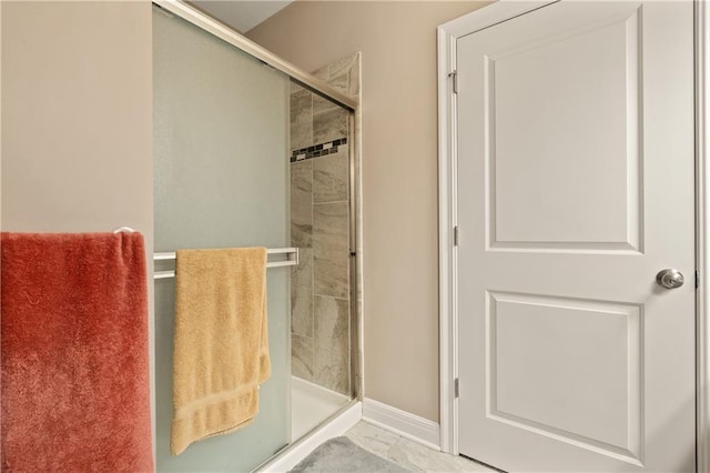 19625 E 18th Ter, Independence, MO 64057 - full bathroom with a shower stall and baseboards