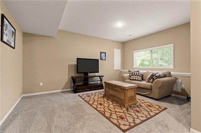 19625 E 18th Ter, Independence, MO 64057 - living room with light colored carpet, baseboards, and recessed lighting