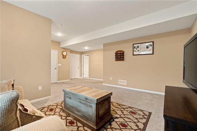 19625 E 18th Ter, Independence, MO 64057 - living area with light colored carpet, baseboards, and recessed lighting