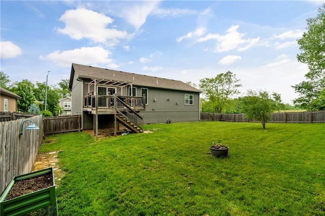 19625 E 18th Ter, Independence, MO 64057 - back of property featuring stairs and a deck