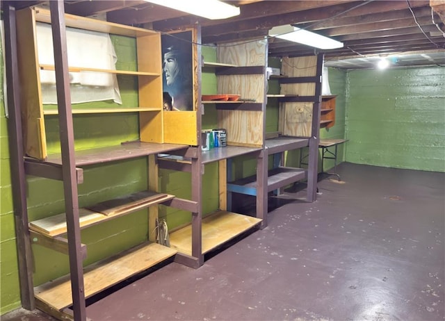 view of storage room