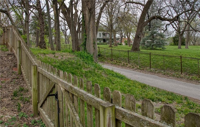 exterior space with fence