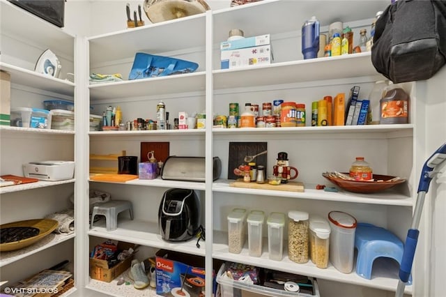 view of pantry
