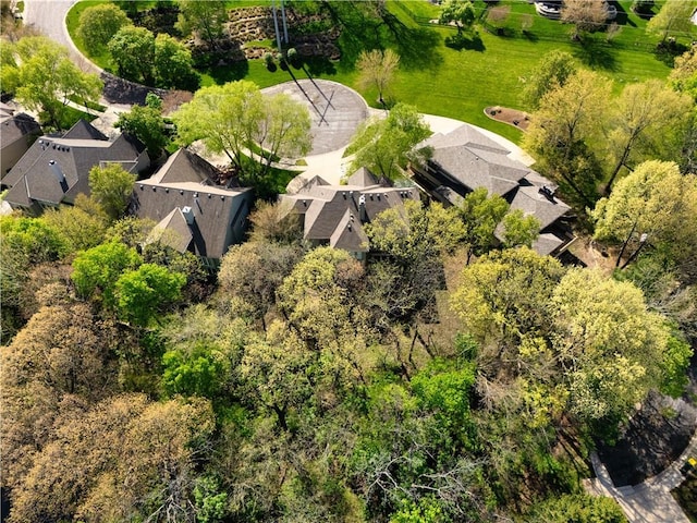 aerial view featuring a residential view