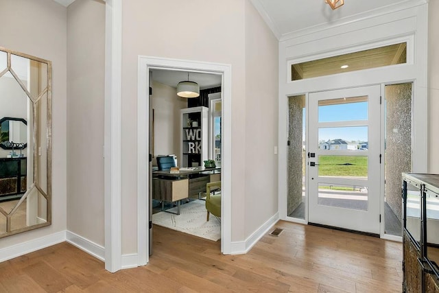16159 S Kaw St, Olathe, KS 66062 - entrance foyer with light wood-type flooring and baseboards