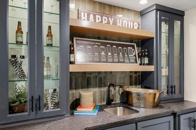16159 S Kaw St, Olathe, KS 66062 - indoor bar with tasteful backsplash