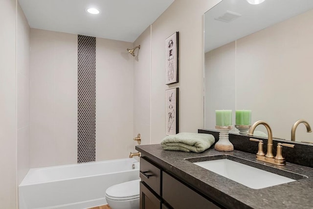 16159 S Kaw St, Olathe, KS 66062 - bathroom with shower / bath combination, toilet, and vanity