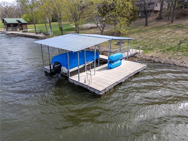 4955 Saratoga Dr, Mclouth, KS 66054 - dock area with a water view