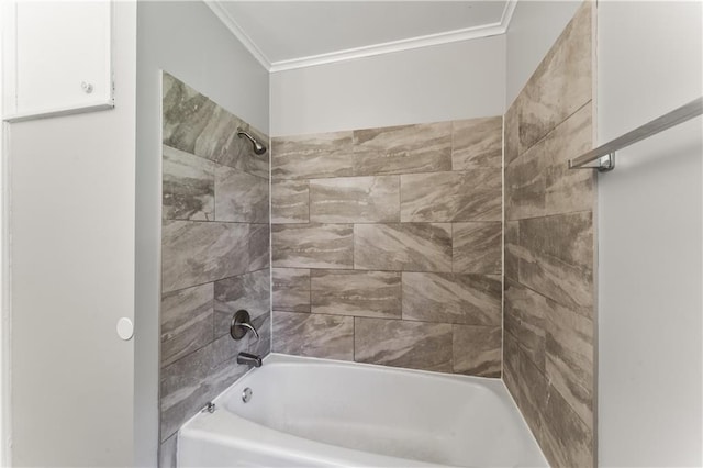 809 S Crysler Ave, Independence, MO 64052 - full bathroom with crown molding and shower / washtub combination