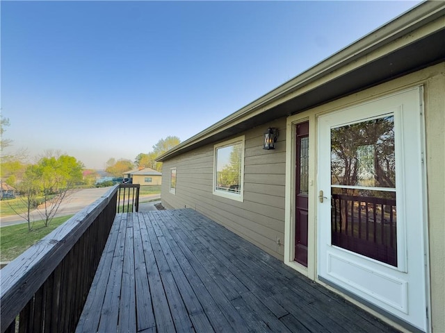 view of wooden terrace