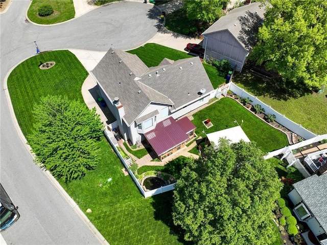 birds eye view of property
