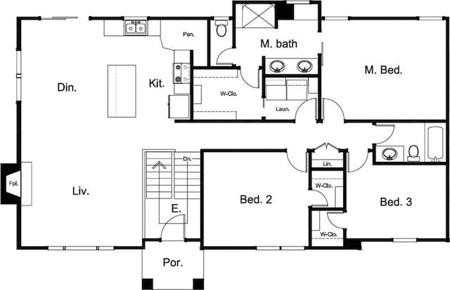 1308 N Holland Dr, Independence, MO 64056 - floor plan / room layout