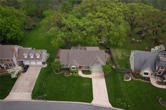 birds eye view of property
