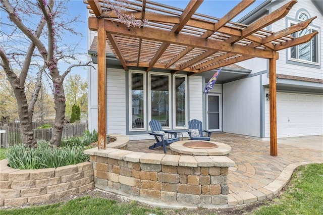 16754 W 156th Ter, Olathe, KS 66062 - view of patio / terrace with a pergola
