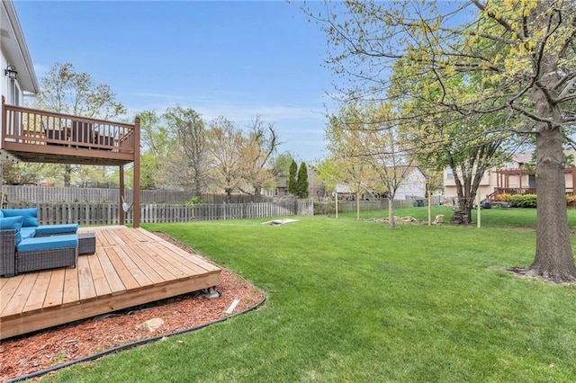 16754 W 156th Ter, Olathe, KS 66062 - view of yard with a deck and an outdoor living space