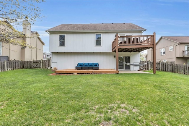 16754 W 156th Ter, Olathe, KS 66062 - rear view of house featuring a wooden deck