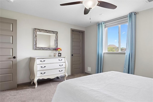 24212 W 69th St, Shawnee, KS 66226 - carpeted bedroom with baseboards and ceiling fan