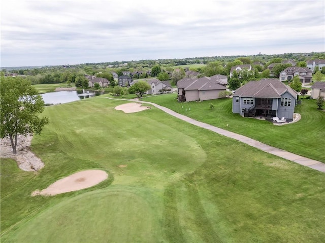 24212 W 69th St, Shawnee, KS 66226 - aerial view of residential area with a large body of water and a local golf course