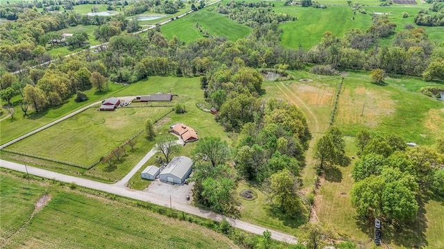 24101 E 223rd St, Harrisonville, MO 64701 - drone / aerial view featuring a rural view