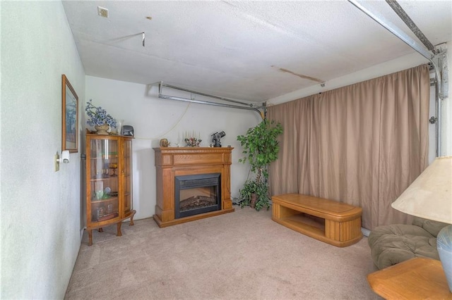 24101 E 223rd St, Harrisonville, MO 64701 - carpeted living room with a fireplace