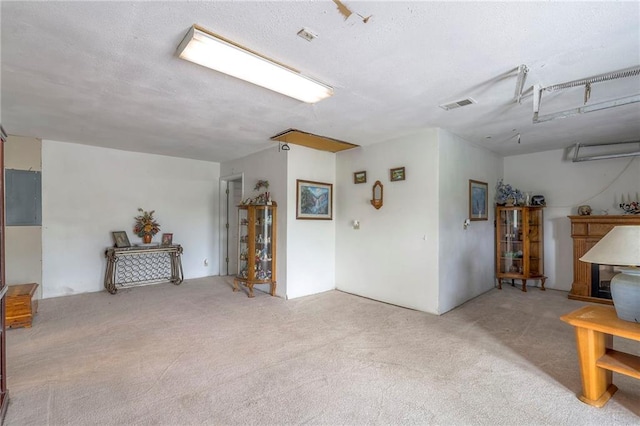 24101 E 223rd St, Harrisonville, MO 64701 - interior space featuring visible vents, a textured ceiling, and carpet
