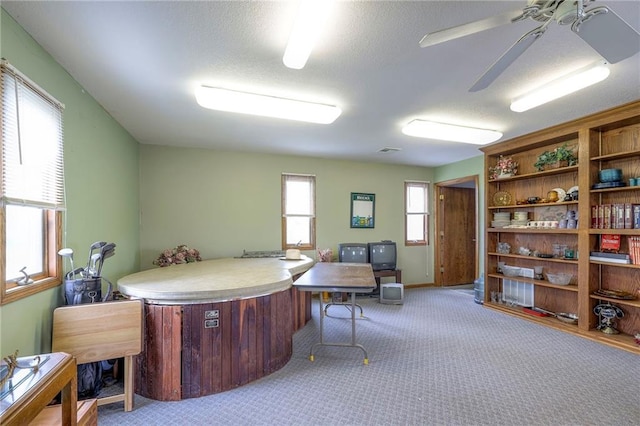 24101 E 223rd St, Harrisonville, MO 64701 - carpeted home office with ceiling fan