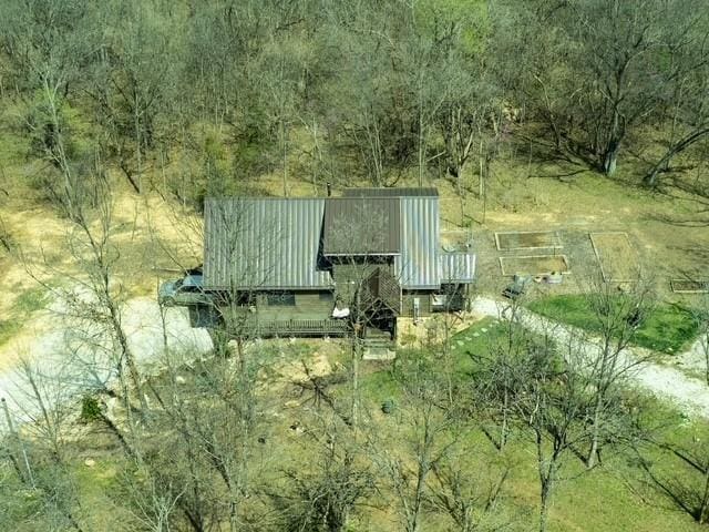 185 SW 51st Rd, Warrensburg, MO 64093 - aerial view of property and surrounding area featuring a forest
