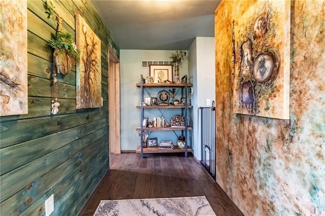 185 SW 51st Rd, Warrensburg, MO 64093 - hallway featuring wood finished floors