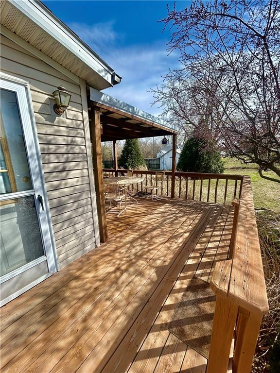 171 E 5th St, Schell City, MO 64783 - view of deck