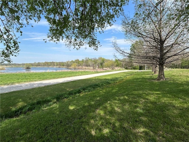 171 E 5th St, Schell City, MO 64783 - view of yard with a water view