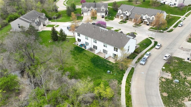 drone / aerial view featuring a residential view
