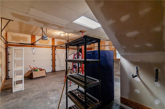 603 N 5th St, Atchison, KS 66002 - garage featuring a garage door opener