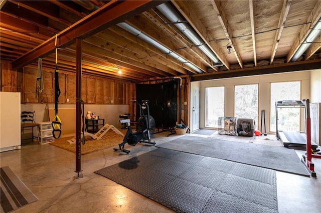 view of workout area