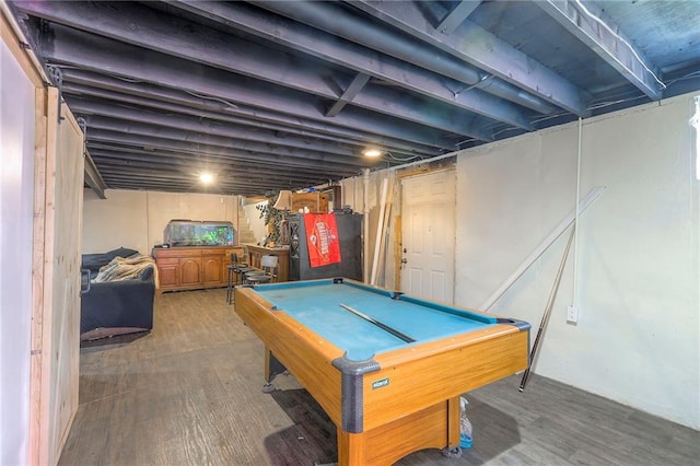 6606 E 135th St, Grandview, MO 64030 - game room with wood finished floors and billiards table