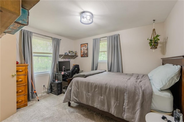 bedroom featuring carpet floors