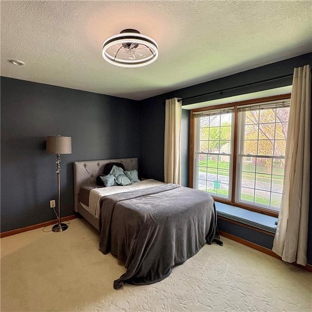 2405 W 123rd Ter, Leawood, KS 66209 - carpeted bedroom with baseboards and a textured ceiling