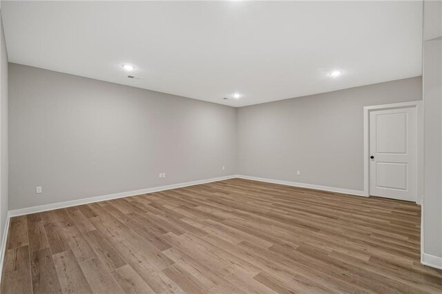 25016 W 89th Ter, Lenexa, KS 66227 - spare room with light wood-style floors and recessed lighting