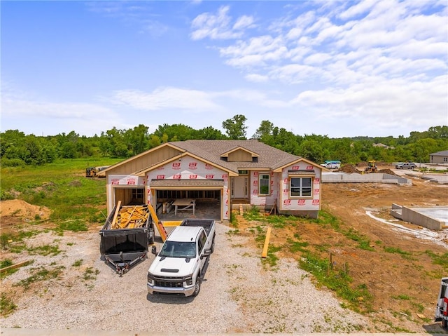 25016 W 89th Ter, Lenexa, KS 66227 - property in mid-construction featuring a garage and driveway