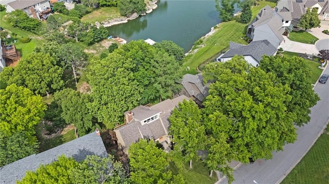 224 NW Locust St, Lees Summit, MO 64064 - view of property location featuring a large body of water and nearby suburban area