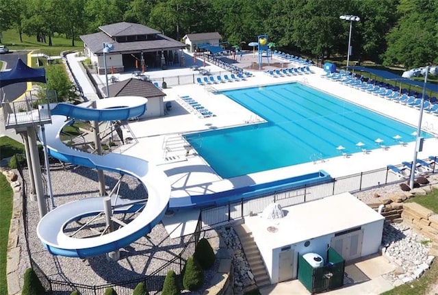 224 NW Locust St, Lees Summit, MO 64064 - community pool featuring a patio and exterior kitchen