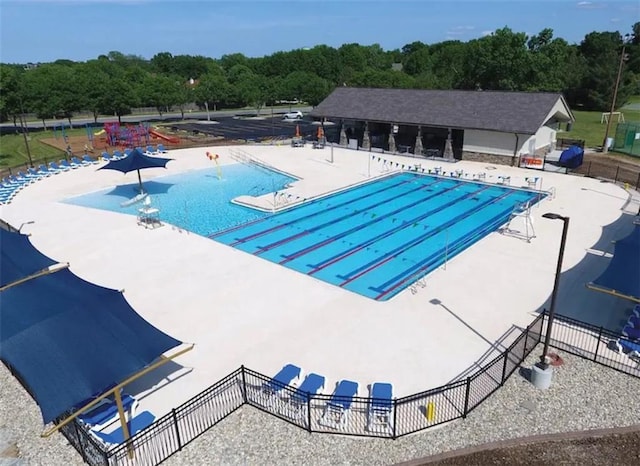 224 NW Locust St, Lees Summit, MO 64064 - community pool featuring a patio
