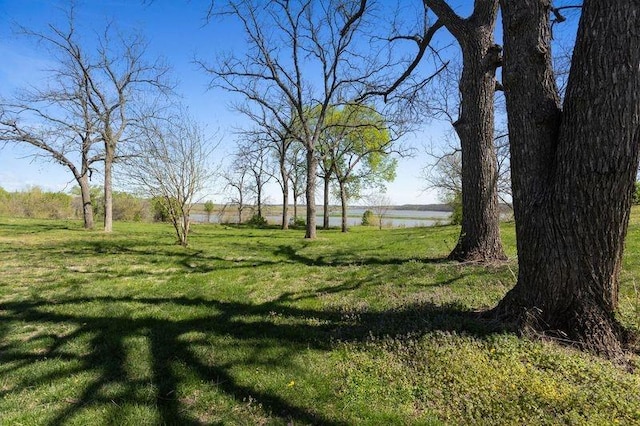 108 Sunrise Ct, Ozawkie, KS 66070 - view of yard featuring a water view
