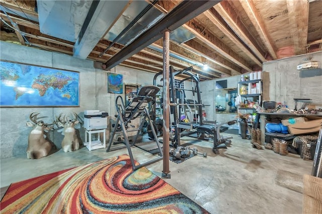 view of workout room