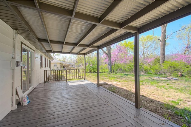 3422 N 71st St, Kansas City, KS 66109 - wooden terrace featuring a lawn