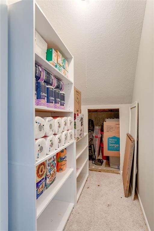 view of pantry