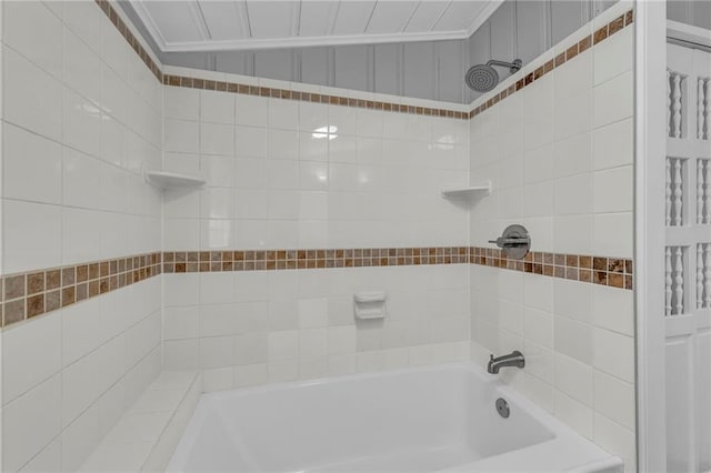 bathroom featuring tub / shower combination