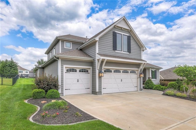 8120 Lone Elm Rd, Lenexa, KS 66220 - traditional home with an attached garage, concrete driveway, and roof with shingles