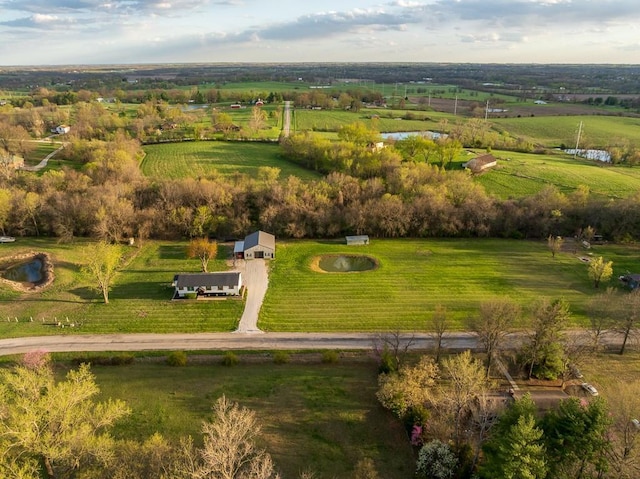20609 NE 161st St, Kearney, MO 64060 - aerial view featuring a water view and a rural view