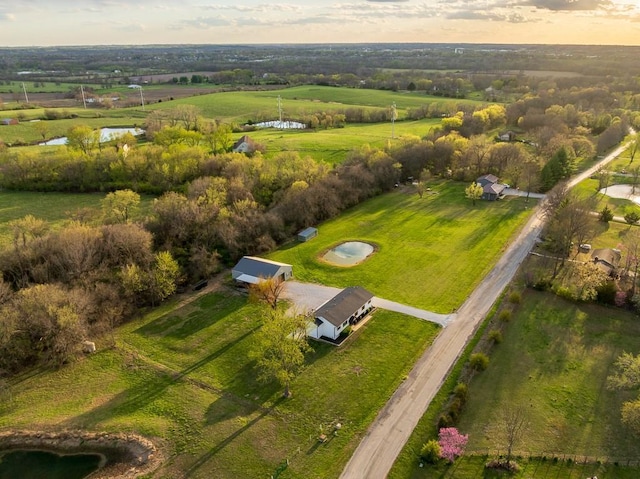 20609 NE 161st St, Kearney, MO 64060 - aerial view featuring a water view and a rural view